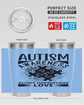 Autism awareness Style 43#- autism- Tumbler