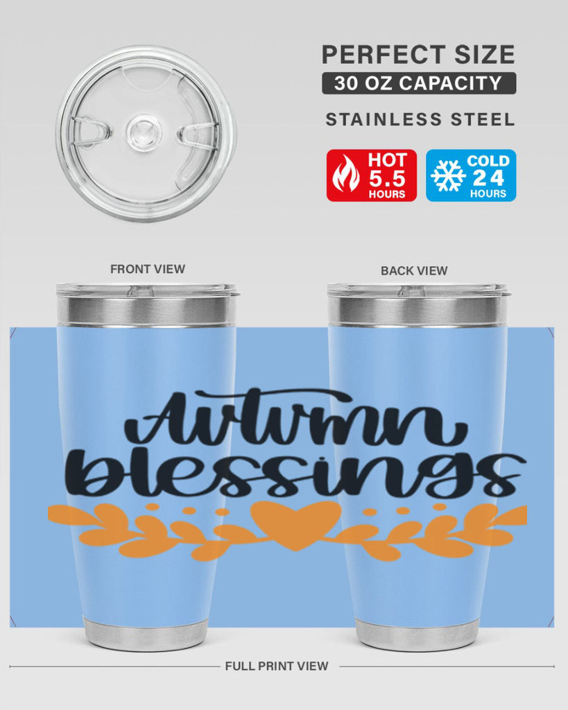 Autumn Blessings 472#- fall- Tumbler