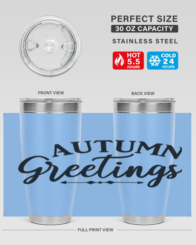 Autumn Greetings 16#- fall- Tumbler