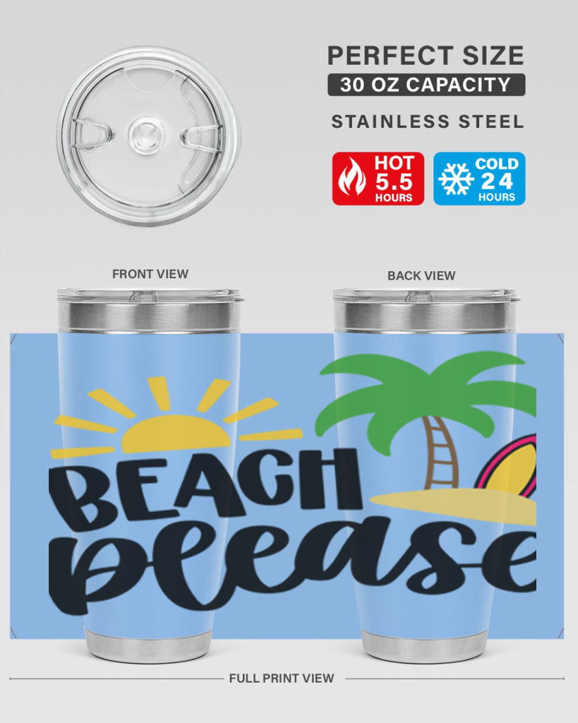 Beach Please Style 51#- summer- Tumbler