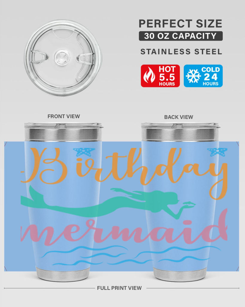 Birthday Mermaid Design 79#- mermaid- Tumbler