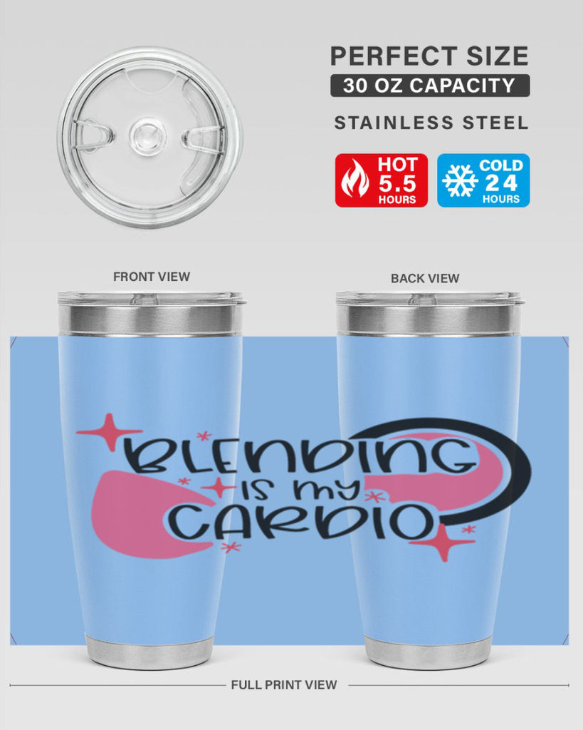 Blending Is My Cardio Style 128#- make up- Tumbler