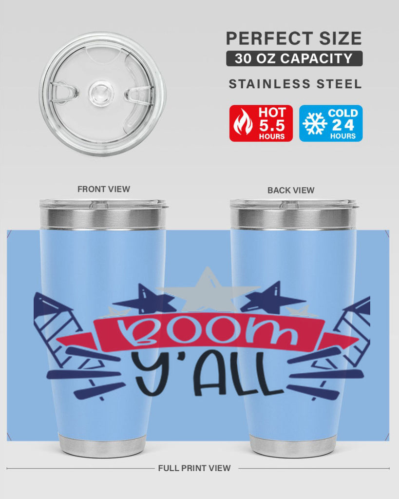Boom Yall Style 146#- Fourt Of July- Tumbler
