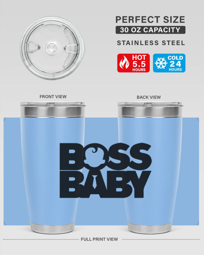 Boss Baby On Board 1#- black words phrases- Cotton Tank