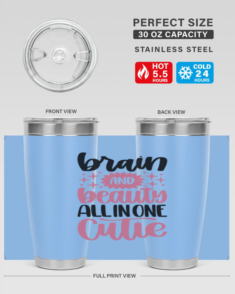 Brain And Beauty All In One Style 126#- make up- Tumbler