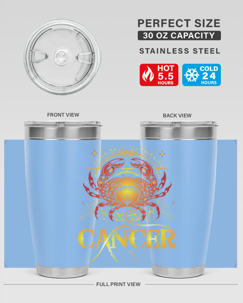 Cancer 163#- zodiac- Tumbler