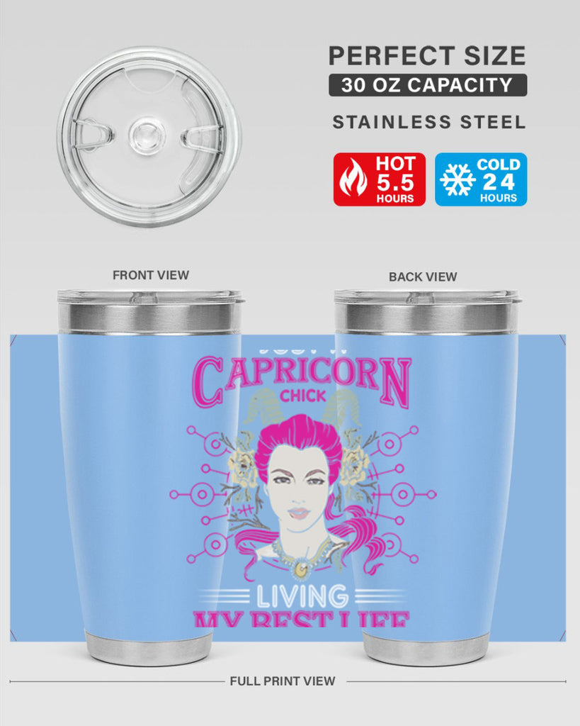 Capricorn chick 193#- zodiac- Tumbler