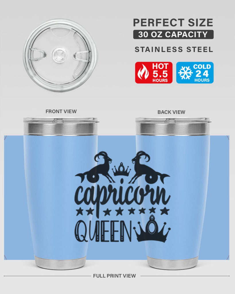 Capricorn queen 195#- zodiac- Tumbler