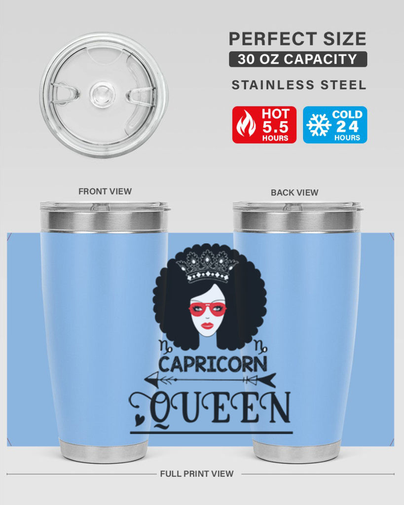 Capricorn queen 197#- zodiac- Tumbler