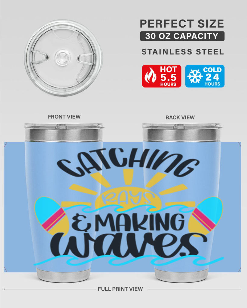 Catching Rays Making Waves Style 49#- summer- Tumbler