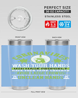 Coronavirus Wash Your Hands Use Style 1#- corona virus- Tumbler