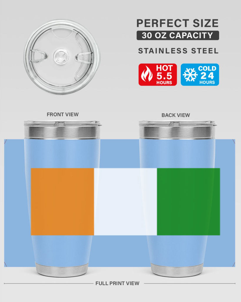 Cote dIvoire 156#- world flags- Tumbler