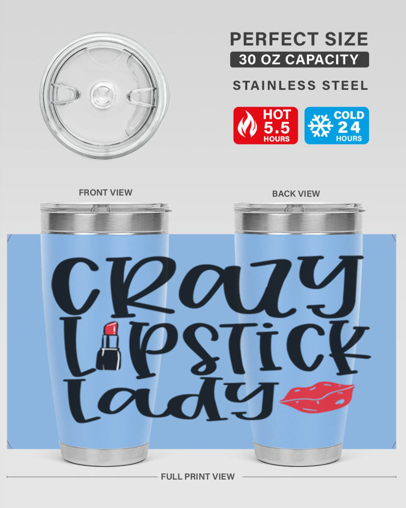 Crazy Lipstick Lady Style 240#- make up- Tumbler