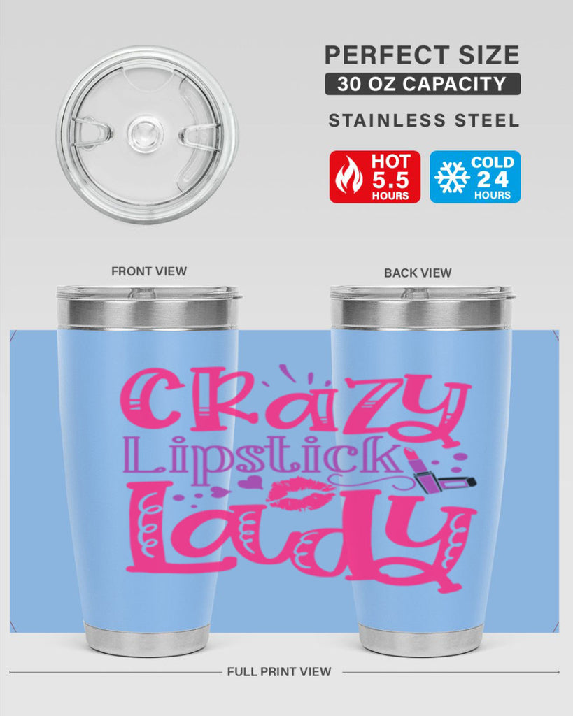 Crazy Lipstick Lady Style 241#- make up- Tumbler