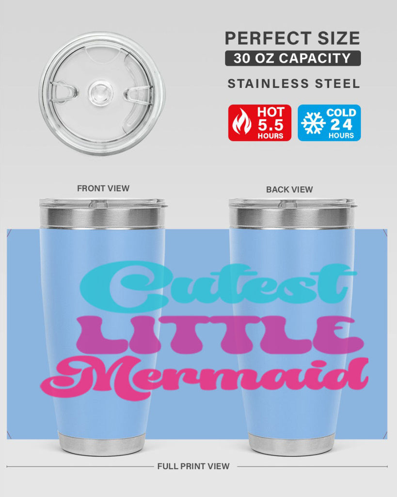 Cutest Little Mermaid 90#- mermaid- Tumbler