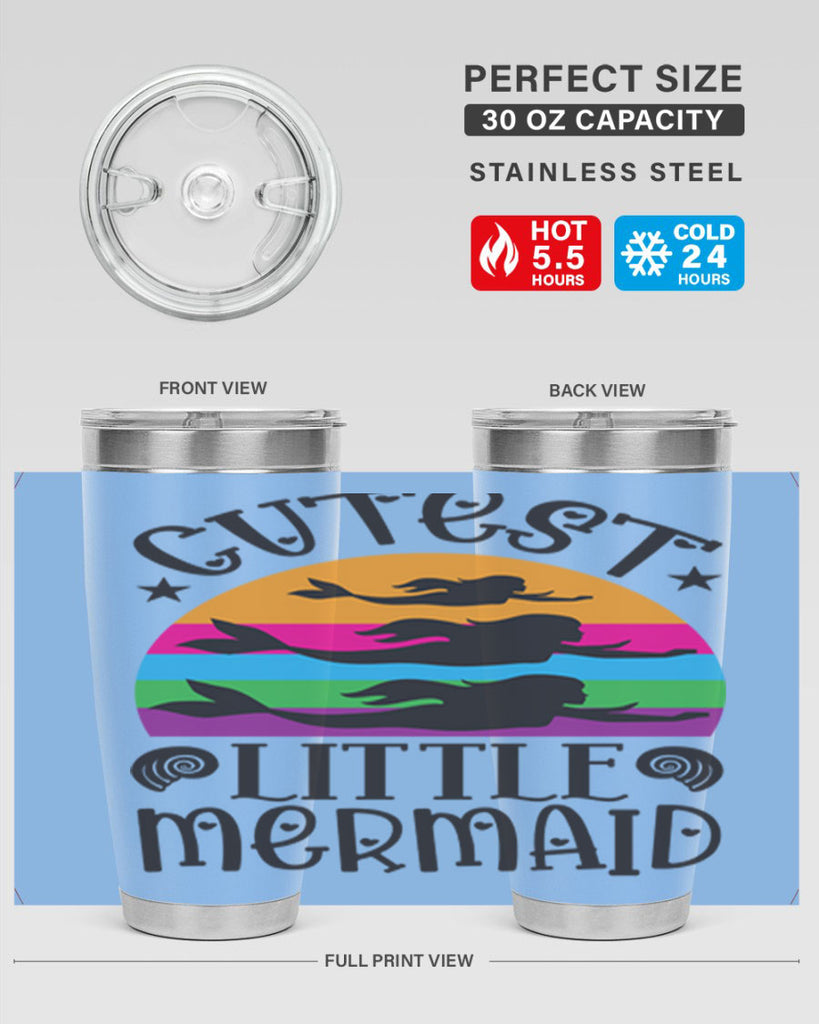 Cutest little mermaid 96#- mermaid- Tumbler