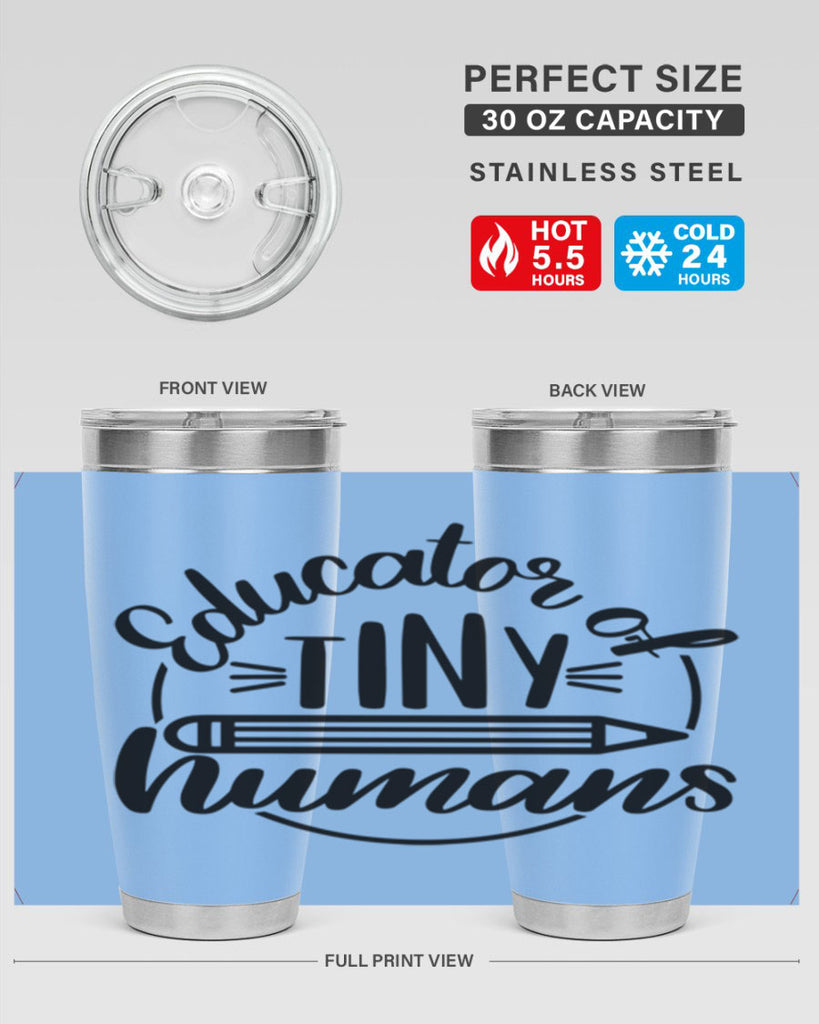 Educator Of Tiny Humans Style 76#- teacher- tumbler
