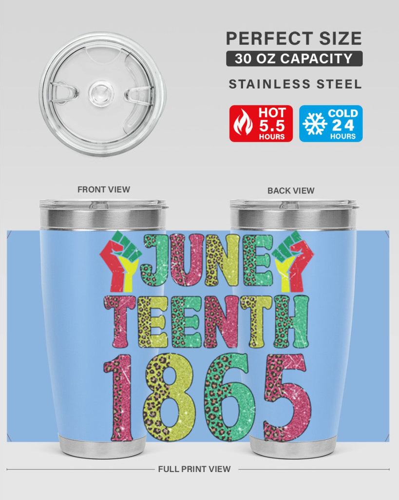 Fist Juneteenth Since 1865 Design Png 10#- Juneteenth- tumbler