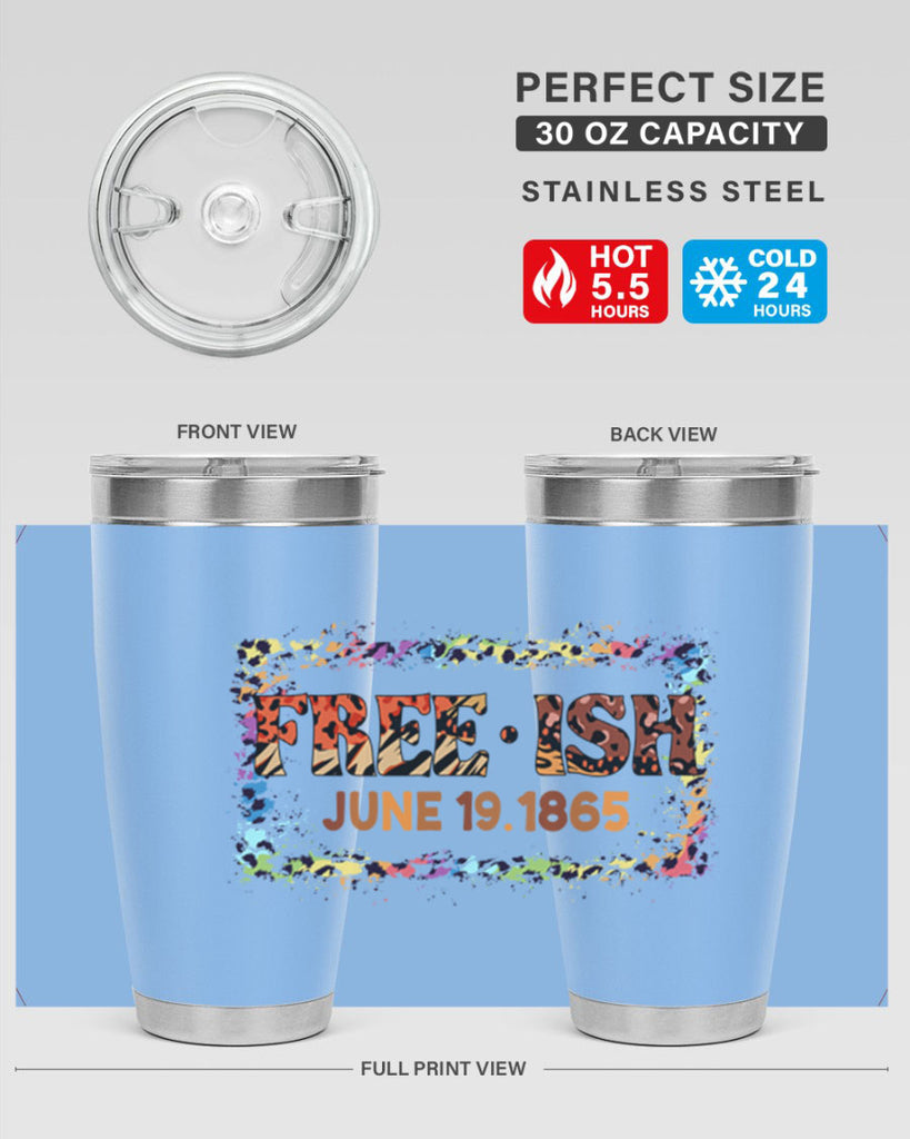 FreeIsh June 1865 Junteenth Png 32#- Juneteenth- tumbler