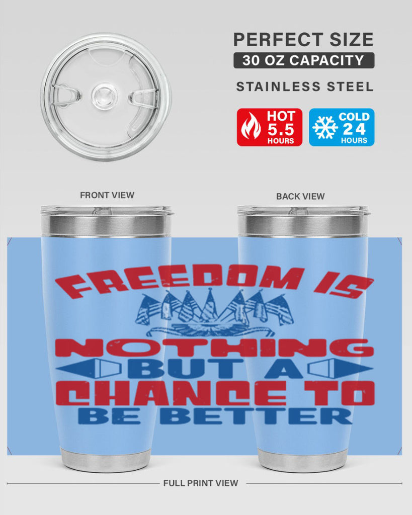 Freedom is nothing Style 6#- Fourt Of July- Tumbler