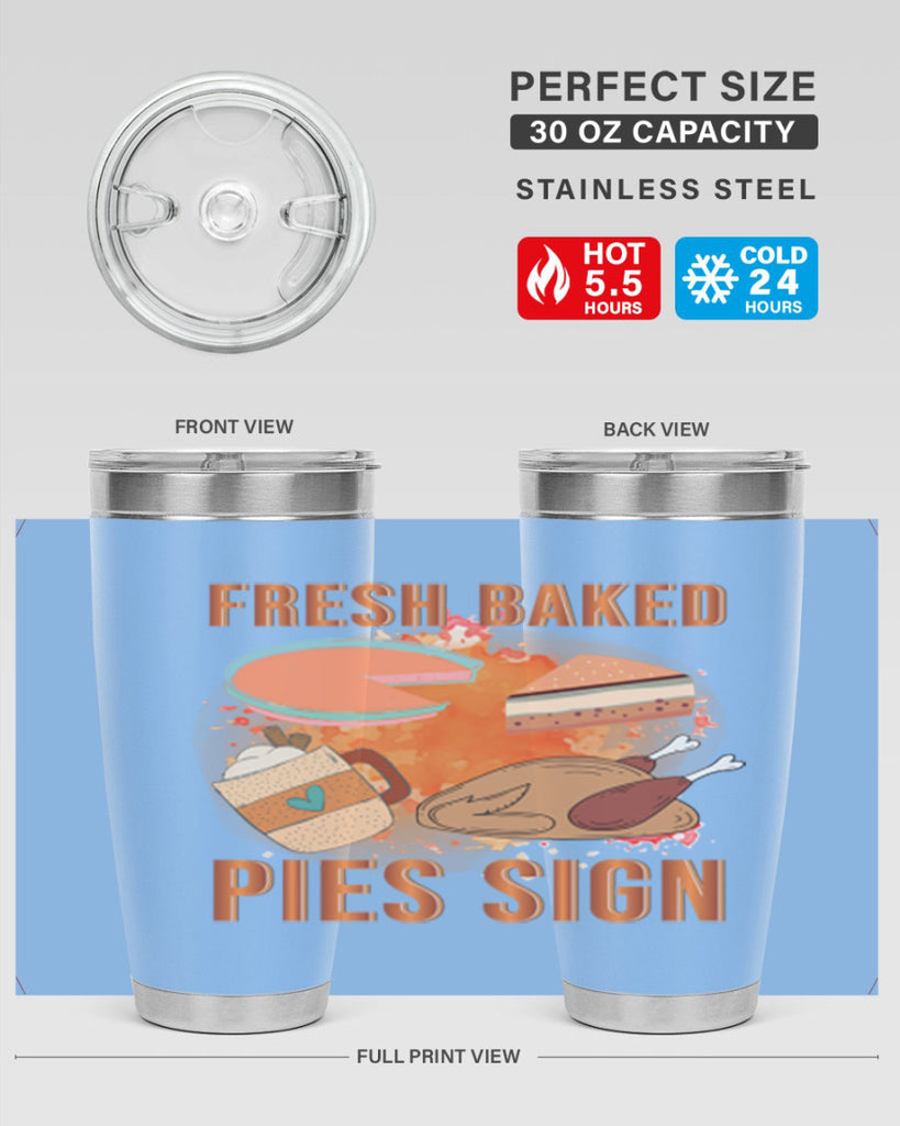 Fresh Baked Pies Sign 187#- fall- Tumbler