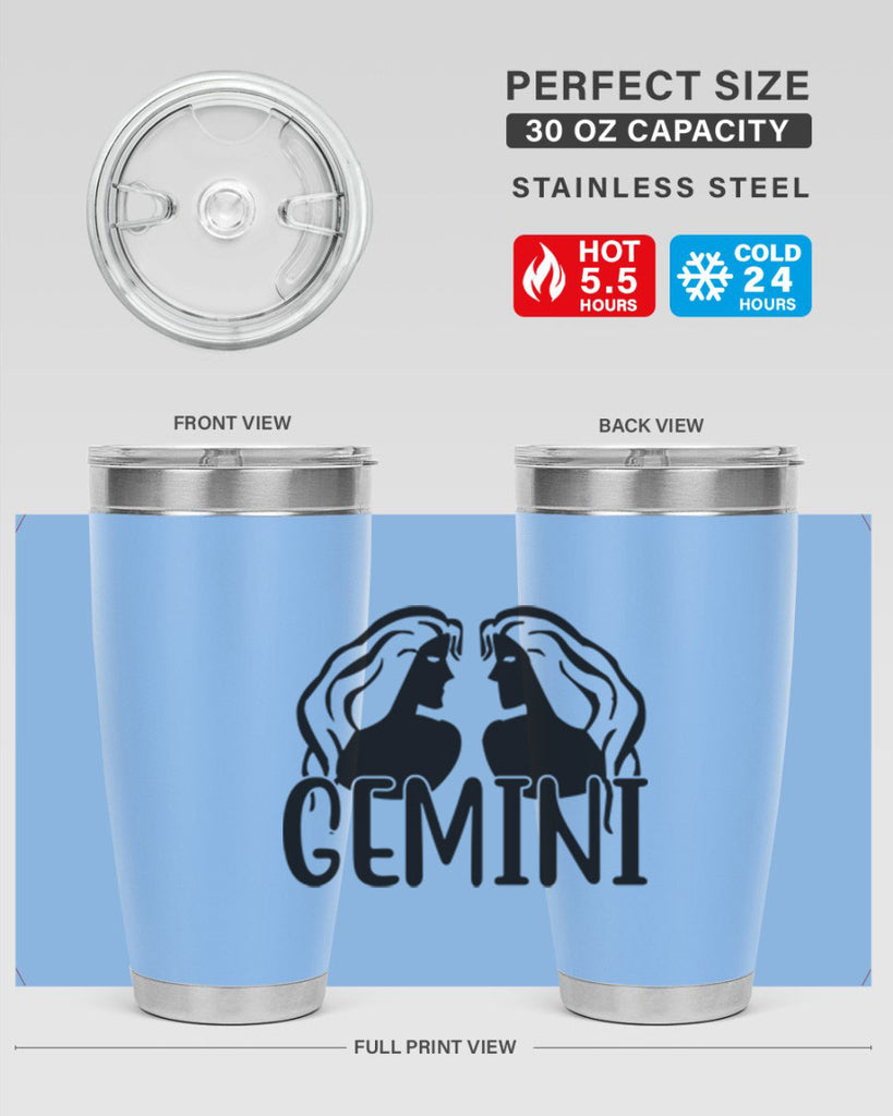 Gemini 227#- zodiac- Tumbler