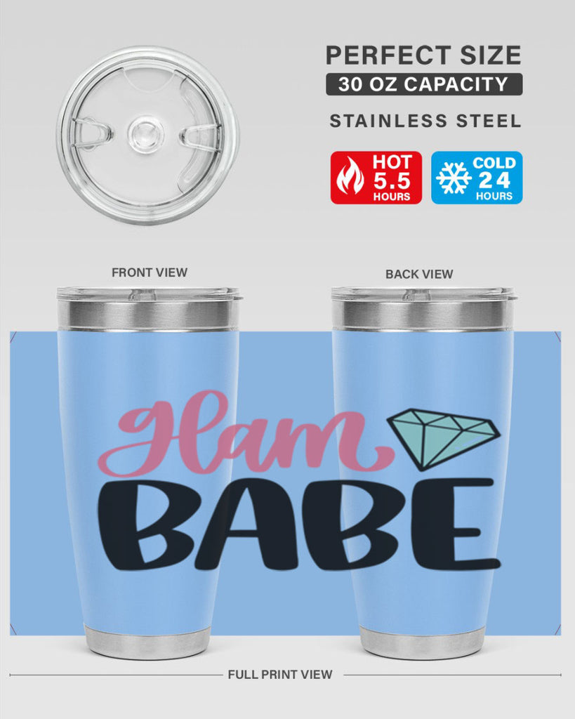 Glam Babe Style 98#- make up- Tumbler