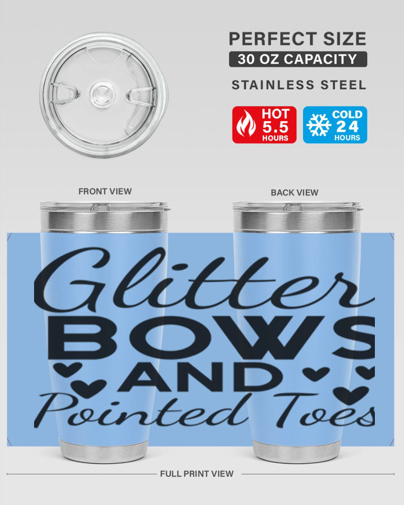 Glitter Bows and Pointed Toes 43#- ballet- Tumbler