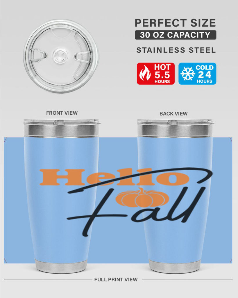 Hello Fall 279#- fall- Tumbler