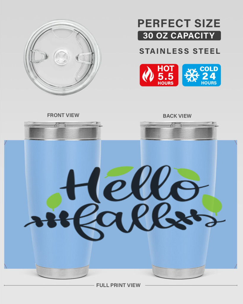 Hello Fall 283#- fall- Tumbler