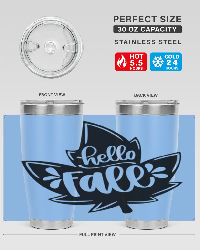 Hello Fall 494#- fall- Tumbler