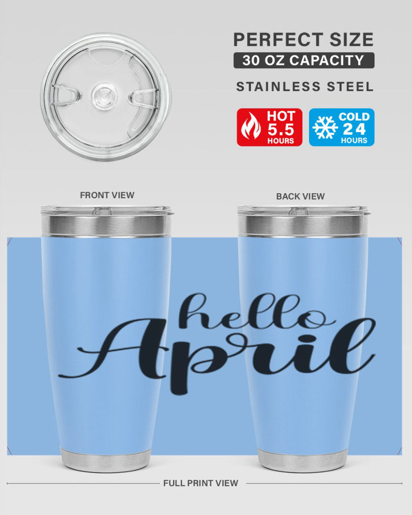 Hello april  219#- spring- Tumbler