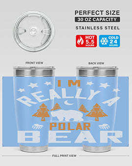 I'm really a polar bear 17#- Bears- Tumbler