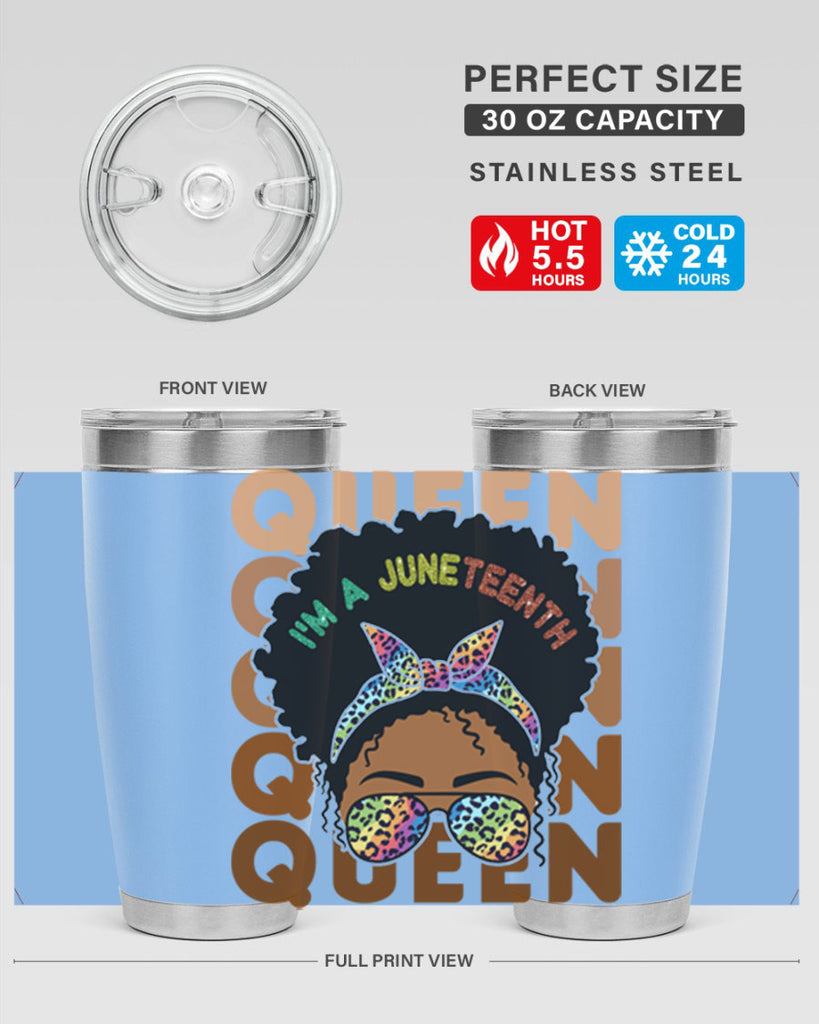 Juneteenth Queen Swag Black Melanin Png 26#- Juneteenth- tumbler