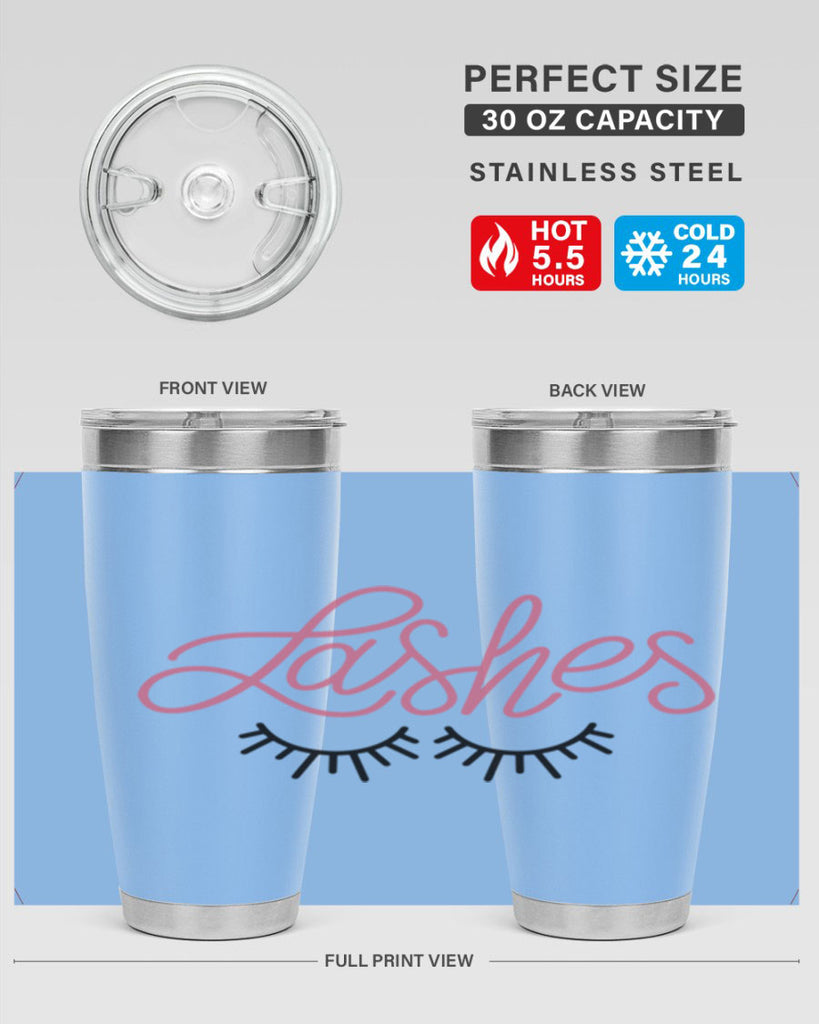 Lashes Style 63#- make up- Tumbler