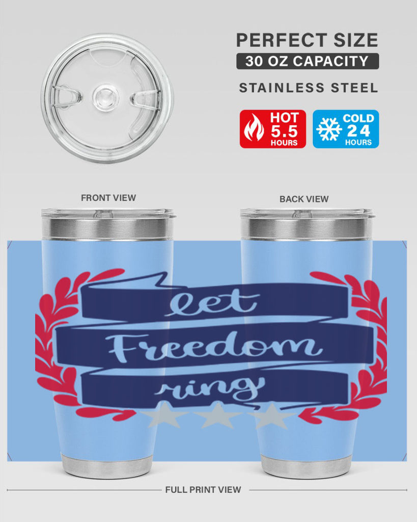 Let Freedom Ring Style 159#- Fourt Of July- Tumbler