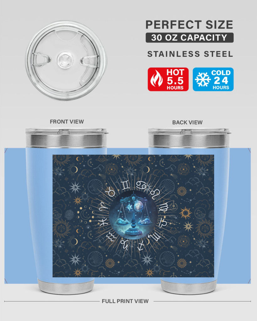 Libra Straight 317#- zodiac- Tumbler