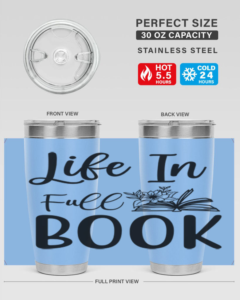 Life In Full Book 297#- spring- Tumbler