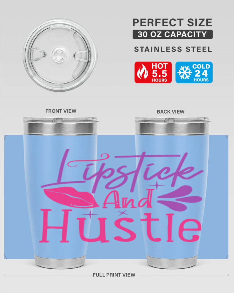 Lipstick And Hustle Style 229#- make up- Tumbler