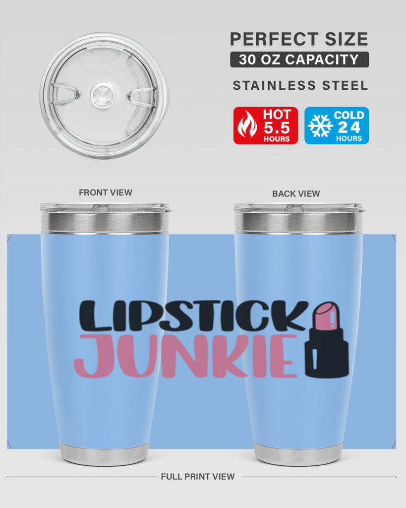 Lipstick Junkie Style 56#- make up- Tumbler