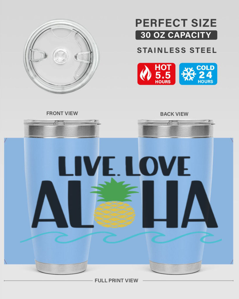 Live Love Aloha Style 30#- summer- Tumbler