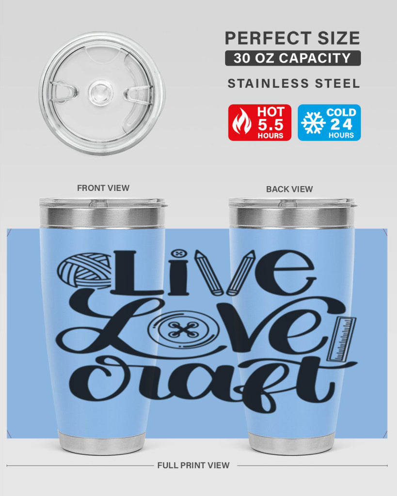 Live Love Craft 14#- crafting- Tumbler