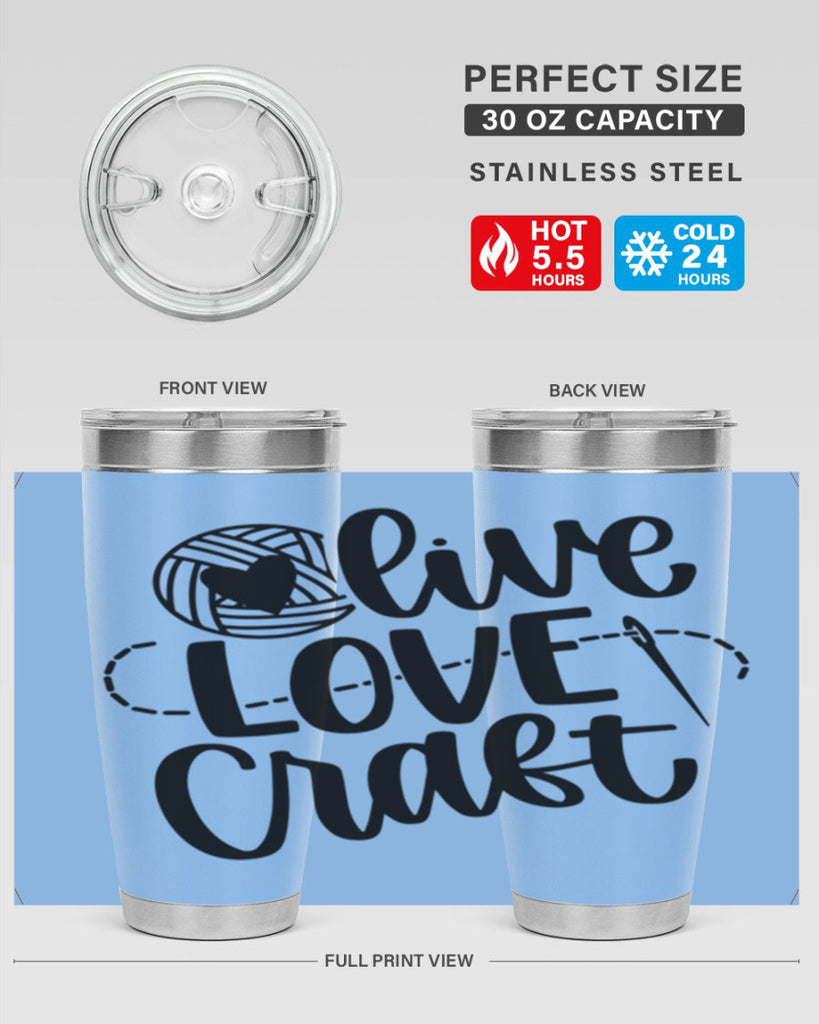 Live Love Craft 15#- crafting- Tumbler