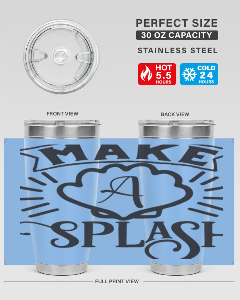 Make a splash 312#- mermaid- Tumbler