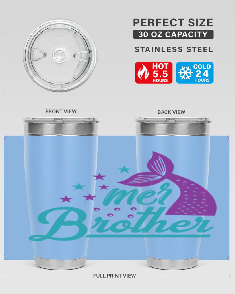 Mer Brother 323#- mermaid- Tumbler