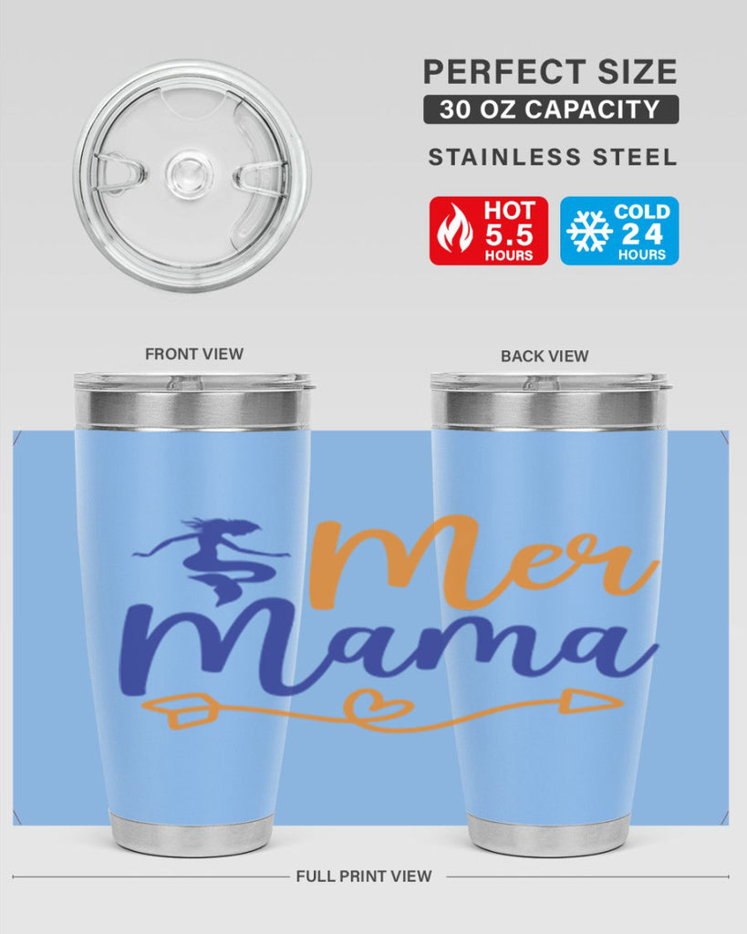 Mer Mama 331#- mermaid- Tumbler