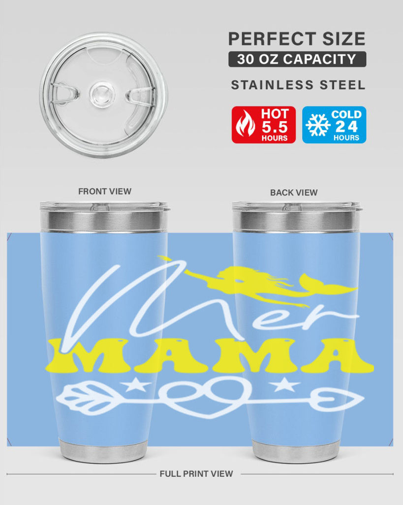 Mer Mama 332#- mermaid- Tumbler