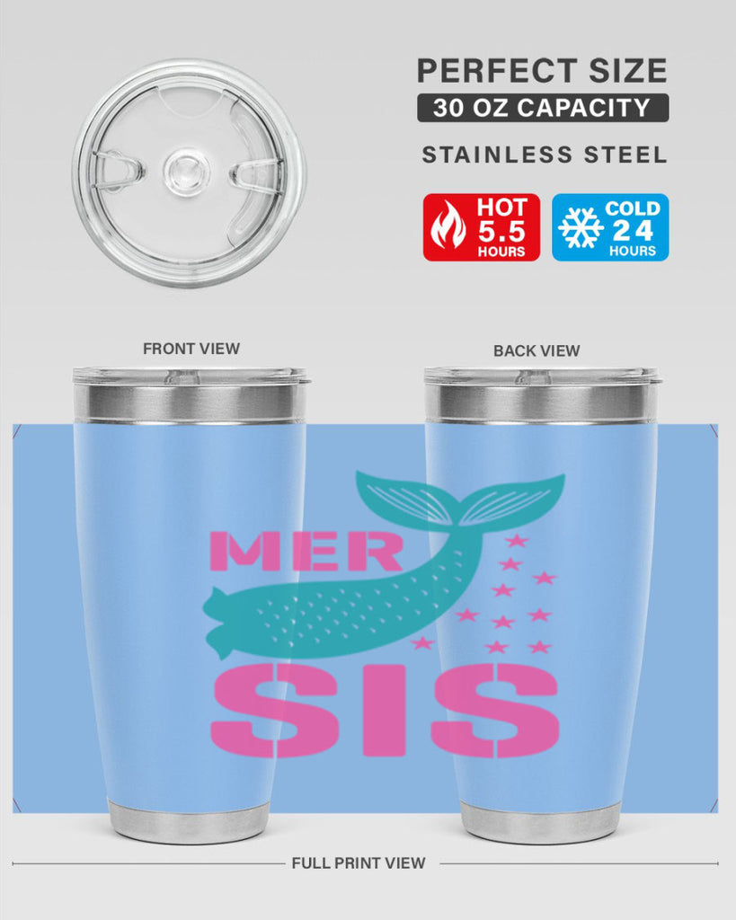 Mer Sis 345#- mermaid- Tumbler