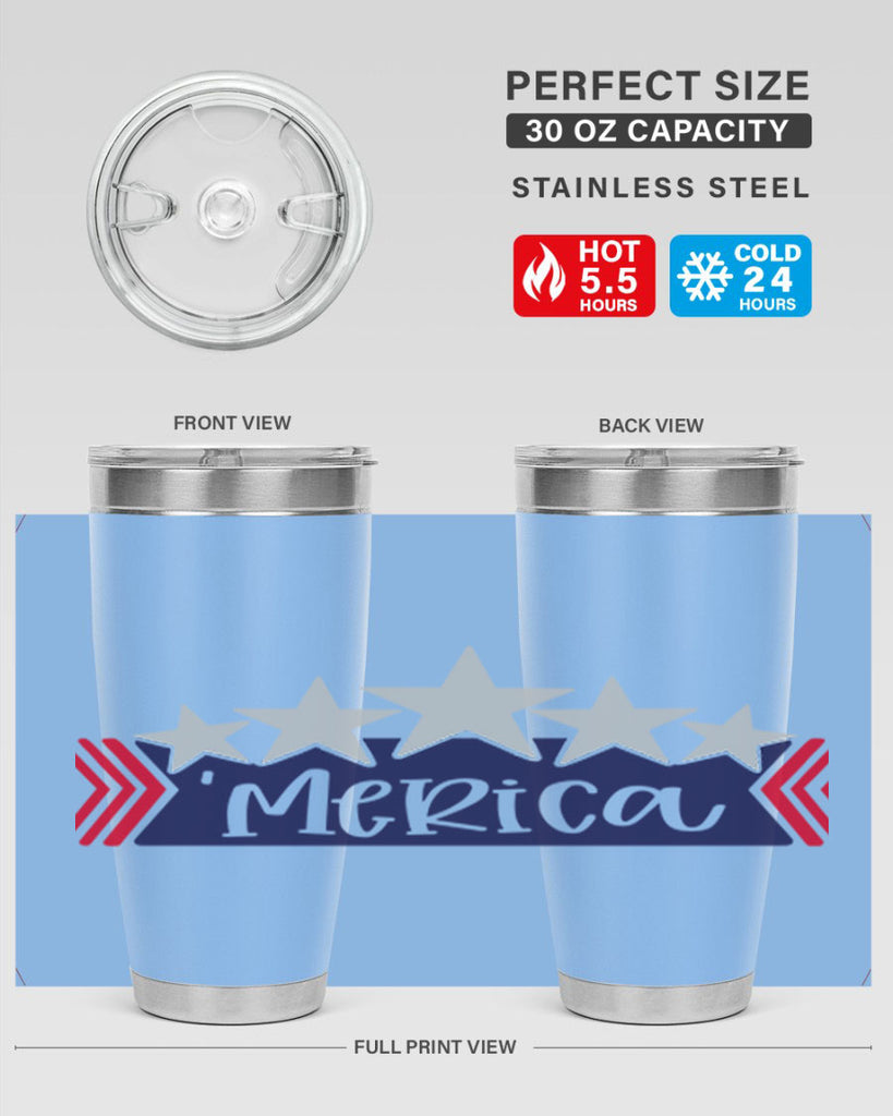 Merica Style 135#- Fourt Of July- Tumbler