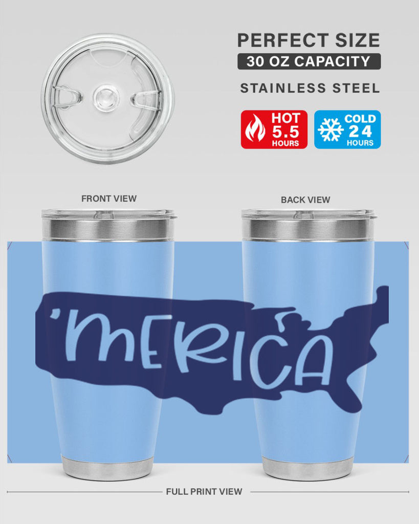 Merica Style 137#- Fourt Of July- Tumbler